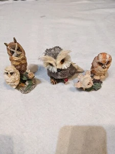 The Hamilton Collection Nesting Instinct Peaceful Perch Fly Owls Estatuillas 1994 - Imagen 1 de 12