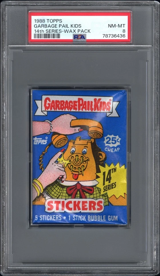 Garbage Pail Kids OS USA 14th Series Empty Wrapper With 25c Logo