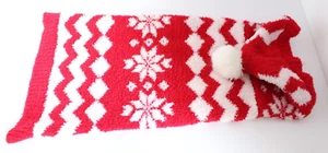 Hip Doggie Red White Snowflake Dog Hoodie Sweater ~M~ - Picture 1 of 6