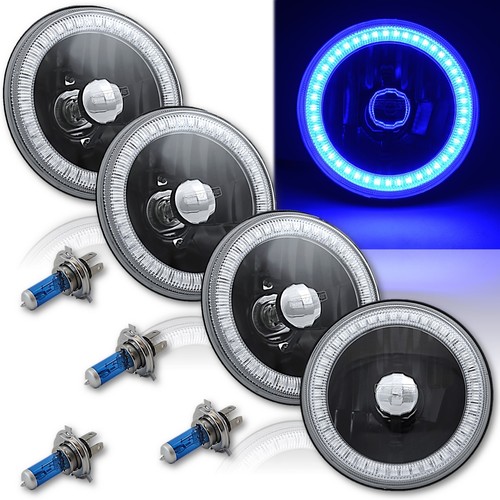 Led Headlight Round LED SMD Halo Rings For Ford Mustang GT 2005-2012 Fog Light Angel Eye Lamp DRLs E Halo Fog Lights - Foto 14