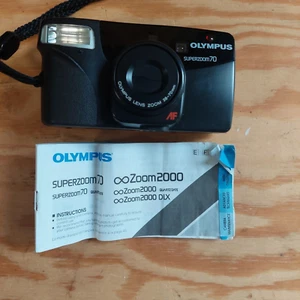 Vintage Olympus Superzoom 70 Camera Point & Shoot Compact 35mm Film Parts Only - Picture 1 of 7