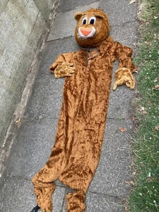Lion Fancy Dress /mascot Suit FANCY DRESS party ENGLISH Football lions - Picture 1 of 3