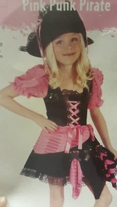 XX 5896 Vestido Pirata Punk Rosa Disfraz Niña Mundo Divertido - Imagen 1 de 1