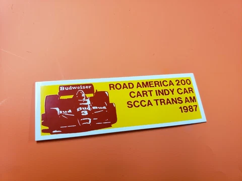 Road America Dash Plaque 1987 CART Indy Car Trans-Am Road Races Elkhart Lake Wis Cover