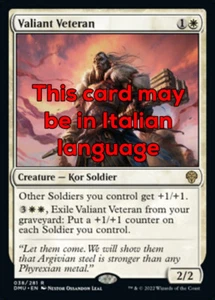 MTG VALIANT VETERAN EXC - VETERANO IMPAVIDO 38 - DMU - MAGIC - Picture 1 of 1