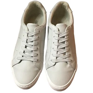 Zapatillas deportivas vintage de cuero beige claro con cordones talla 6 de Asos para mujer - Imagen 1 de 11