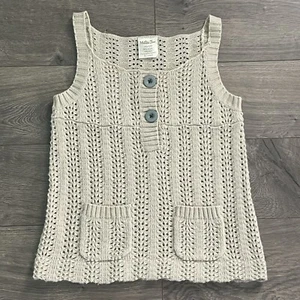 Matilda Jane Field Trip Valery Beige Sweater Vest Girls Size 10/12 - Picture 1 of 3
