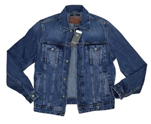 Guess Dillon Collection Button Front w/Pockets Men's Denim Jacket S NWT Blue - Picture 1 of 5
