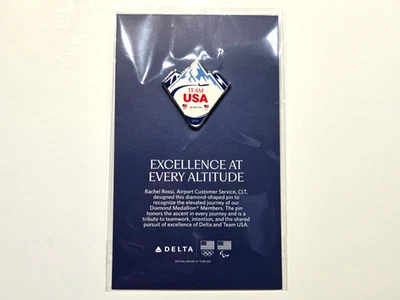 2026 Delta Air Lines Milano Cortina Winter Olympic Employee Design Pin BRAND NEW - Image 1 of 4