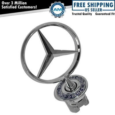 Mercedes Benz Hood Ornament for 300E C280 C230 CLK320 E320 E420 S500 - Image 1 of 4