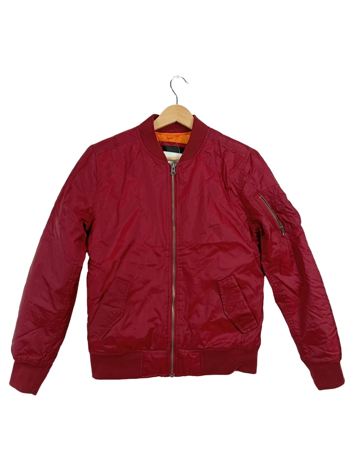 Urban Classics Bomberjacke Damen Rot Gr. 38/M Streetwear Nylon Herbst Winter - Bild 1 von 1