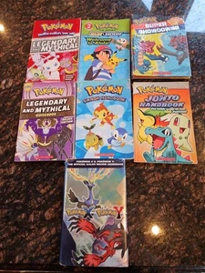 Lot Of 7 Pokemon Books, Super Showdowns, Handbooks, Region Guidebook & More - Imagen 1 de 14