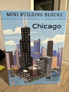 MINI BUILDING BLOCKS CHICAGO WILLIS TOWER 971 Pieces NEW IN BOX FREE SHIPPING - Picture 1 of 4