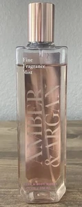 Bath & Body Works AMBER & ARGAN Fine Fragrance Mist 8 oz - Discontinued RARE 95% - Picture 1 of 5