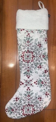 Ralph Lauren Juniper Berries 22” Christmas Stocking Winter Holiday Pine EUC - Image 1 of 4