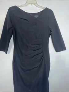 Abito midi donna nero in pizzo e velluto Le Château manica lunga. Taglia XXL - Foto 1 di 5