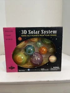 NEW Great Explorations 3-D Solar System Glow In The Dark Ceiling Hanging Kit 3D - Picture 1 of 6