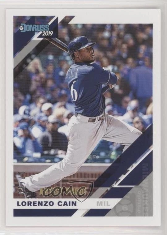 2019 Panini Donruss Artist Proof /10 Lorenzo Cain #184 - Image 1 of 2
