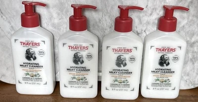 (4) Limpiador facial hidratante lechoso THAYERS con lavado con ácido hialurónico para hongos de nieve  Foto 1 de 4