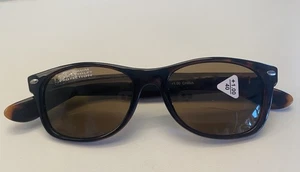 BRAUNES GESTELL BIFOKAL LESEBRILLE SONNENBRILLE +1,00 /40 - Bild 1 von 4