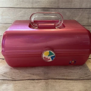 Vintage Caboodles Schminkkoffer Rosa Made In USA 12x7,5x6" - Bild 1 von 11