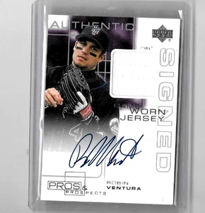 LOTE PREMIUM DE ROBIN VENTURA: AUTÓGRAFO DE CAMISETA, + 74 TARJETAS DIFERENTES COMO NUEVAS - SOLO METS - Imagen 1 de 2