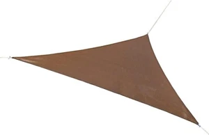 Shade Sail Canopy Coolaroo Ready-to-Hang Triangle Mocha 13 Feet - Picture 1 of 3