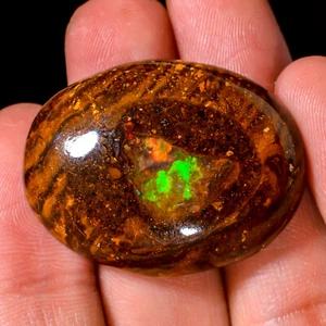 (25X32X07 MM) 48.95 Carat. Natural KOROIT BOULDER OPAL Oval Top Quality Gemstone - Picture 1 of 7