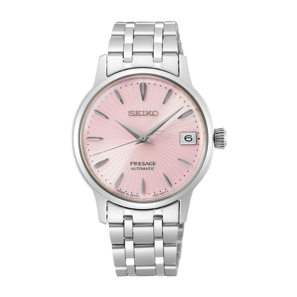 Seiko Presage Cocktail Time 33.8 MM Pink Dial Automatic SS Watch SRP839J1 - Image 1 of 1