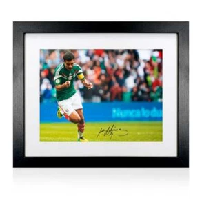 Gerahmt Rafael Marquez signiert Mexiko Foto Autogramm - Bild 1 von 6