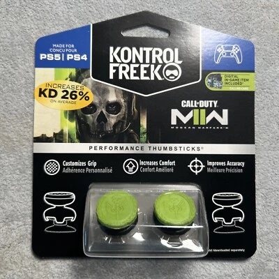 Kontrol Freek PS4 PS5 Controller Performance Grip COD Modern Warfare 2 Green 2pc - Image 1 of 3