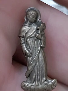SAN MARTIN PORRES INSIGNIA ALFILER ORIGINAL VINTAGE 2,5 CMS ANTIGUA - Picture 1 of 4