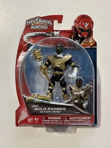 Modellino Gold Ranger Power Rangers Super Megaforce Zeo Action Hero Bandai 2014 NUOVO - Foto 1 di 6