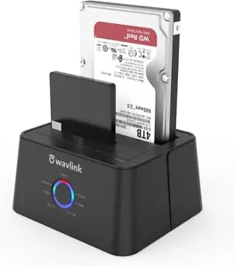 WAVLINK Dual Bay Hard Drive Docking Station USB 3.0 to SATA Hard Drive Dock - Picture 1 of 3