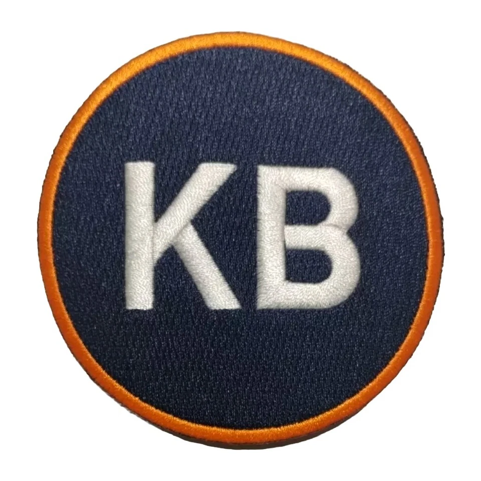 Kimera Bartee KB Memorial Jersey Patch - Orange ~ Detroit Tigers - Image 1 of 1