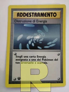 Energy Destruction ® Base Set 92/102 ® Common ® 1st EDITION Italian ® EX - Picture 1 of 11