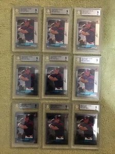 Bowman Cromo Corey Smith 2000 graduado novato Beckett 9 como nuevo indios X9 - Imagen 1 de 9
