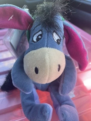 The Disney Store Winnie the Pooh Reindeer Eeyore Christmas Mini Plush Bean Bag - Image 1 of 4