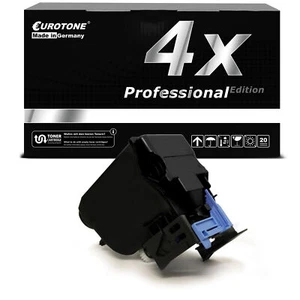 4X Eurotone PRO Toner C13S050593 BLACK Alternative For Epson CX37DTN CX37DTNF - Picture 1 of 4