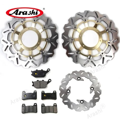 Discos de freno delanteros traseros rotores pastillas para Honda CBR600RR 2005 2006 CBR1000RR 04-05 Foto 1 de 4