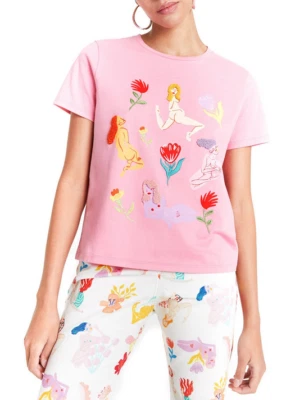 Camiseta para mujer Desigual talla XS Tricou Miranda Makaross 20SWTKDE PRECIO DE VENTA SUGERIDO POR EL FABRICANTE: 69,95 euros Foto 1 de 4