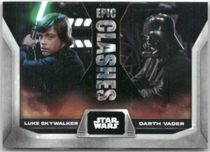 Luke Skywalker Darth Vader Topps Star Wars Flagship 2023 Epic Clashes EC-14 - Picture 1 of 2
