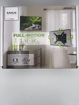 Sanus Accents Small Full Motion TV Wall Mount for 13"-32" TVs - Image 1 of 2