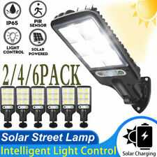 6Pack 600W Led Solar Street Wall Light Pir Motion Sensor Outdoor Garden Ip65
