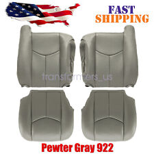 For 2003 2004 2005 2006 Chevy Silverado GMC Sierra Front Seat Cover Pewter Gray