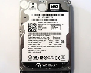 WD WD3200BEKT-75PVMT1 HHOTJHN (WX31) Malaysia 320gb 2.5" Sata HDD 25NOV2012 - Picture 1 of 1