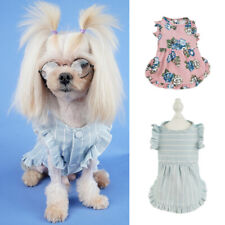 Small Pet Dog Cat Bowknot Tutu Dress Puppy Plaid Skirt Princess Apparel Clothes