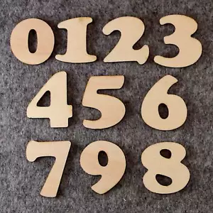Cooper Set Numero Font Nero 3mm o 6mm Compensato 0-9, 10 Personaggi - Foto 1 di 1