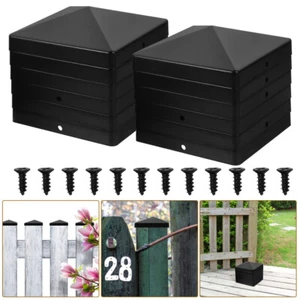 12Pcs Plastic Fence Post Covers for Garden and Outdoor Fences - Picture 1 of 12