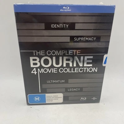 The Complete Bourne  4 Movie Set Blu-ray Brand new Sealed Box Set Free Post - image 1 of 2